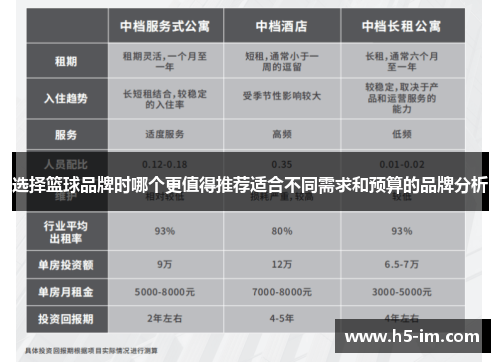 选择篮球品牌时哪个更值得推荐适合不同需求和预算的品牌分析